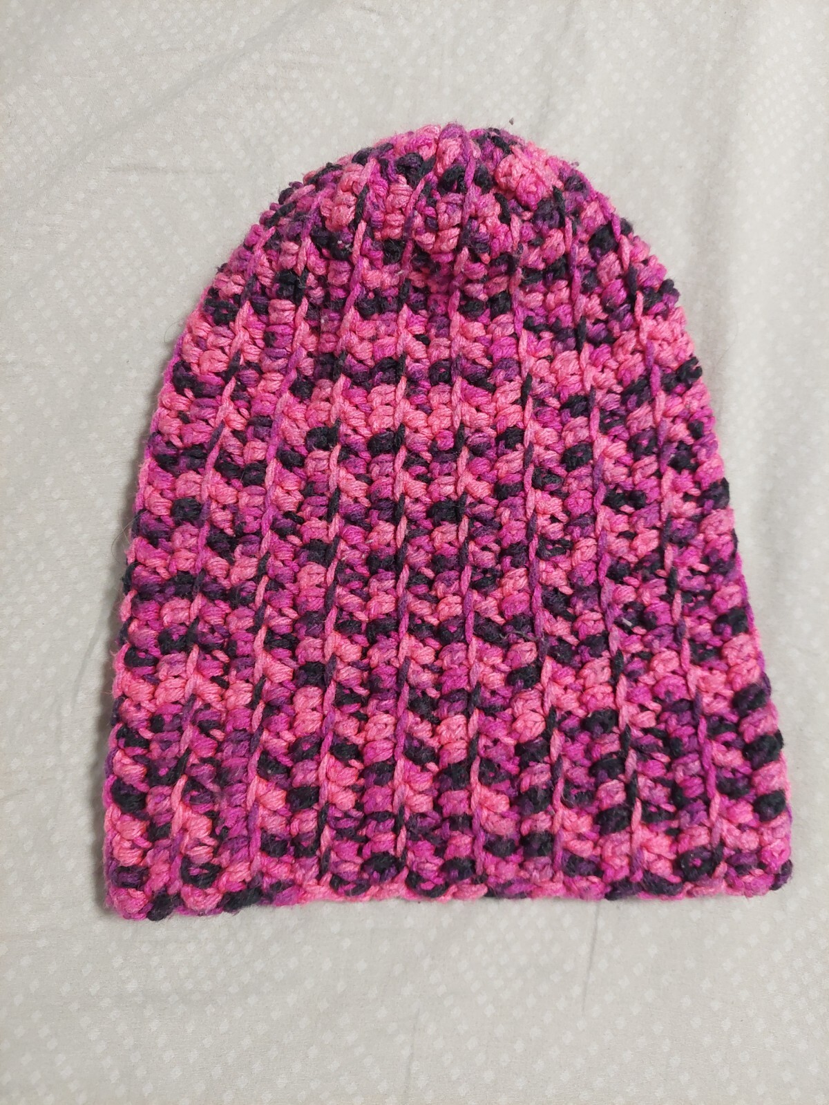 OOAK Handmade Pink Adult or Teen Sized Unisex Crocheted Hat