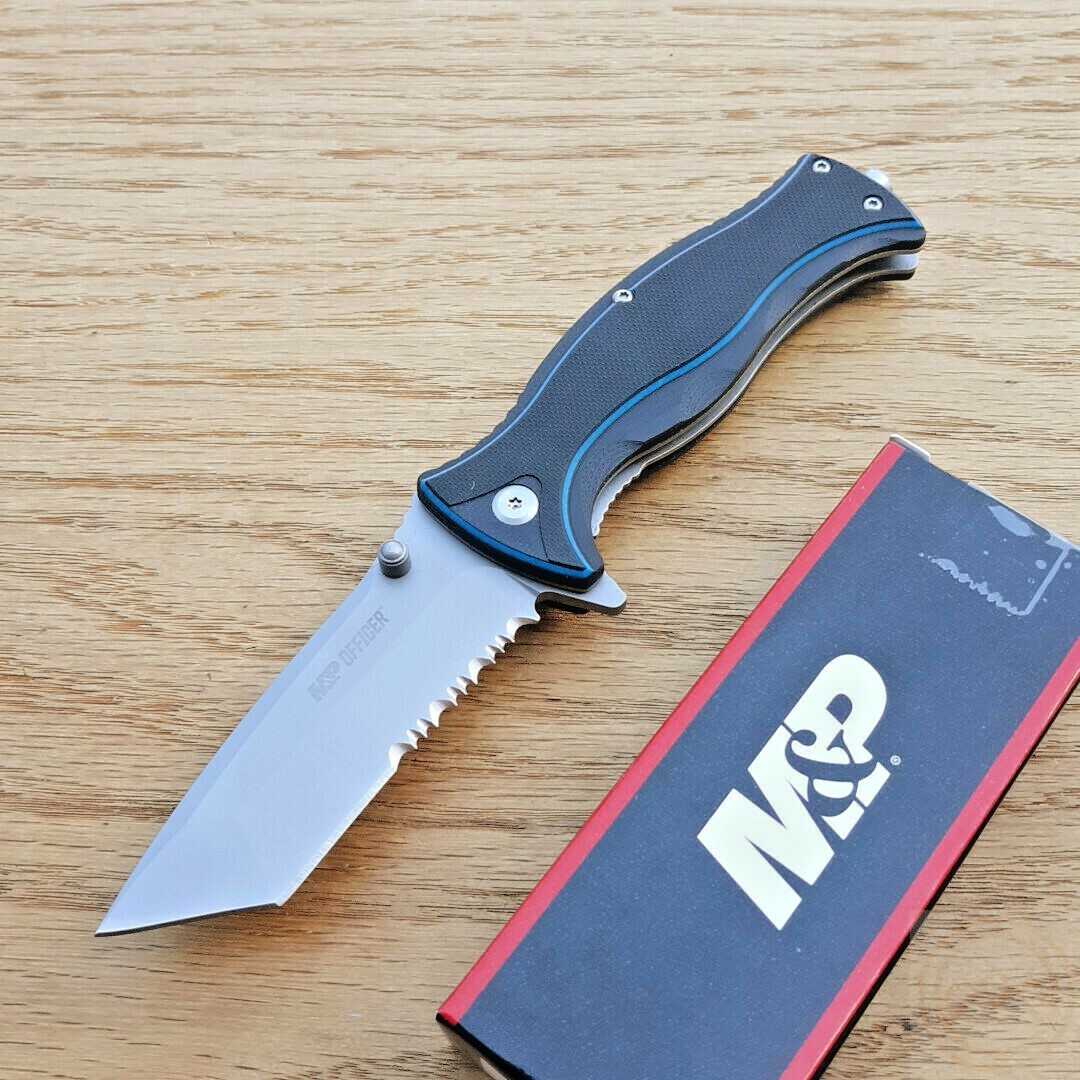 Smith & Wesson M&P Assisted Folding Knife 3.13" 8Cr13MoV Steel Blade G10 Handle