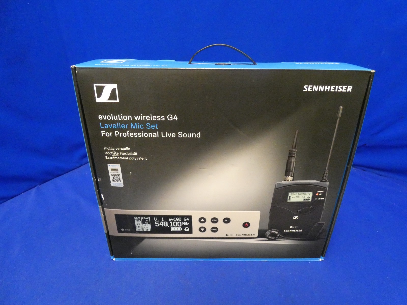 Sennheiser Evolution Wireless G4 Mic Set, SK 100, EM100 G4 Freq 470-516MHz, Demo