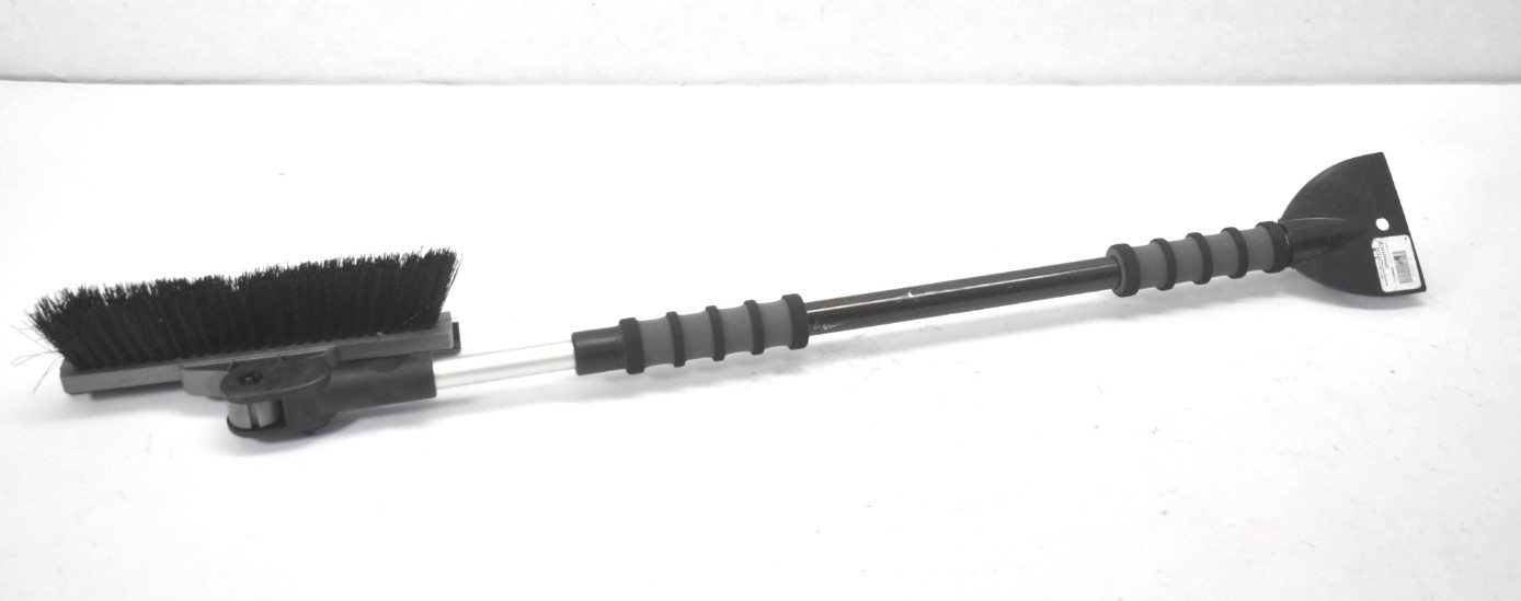 Mallory Snow Broom & Scraper Telescopic Handle 10-3/4" Wide x 48" Handle