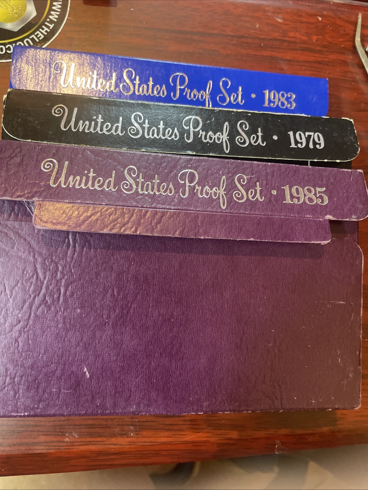 Lot of 3 US Proof Sets 1979-S, 1983 sealed, 1985-S all with OGP