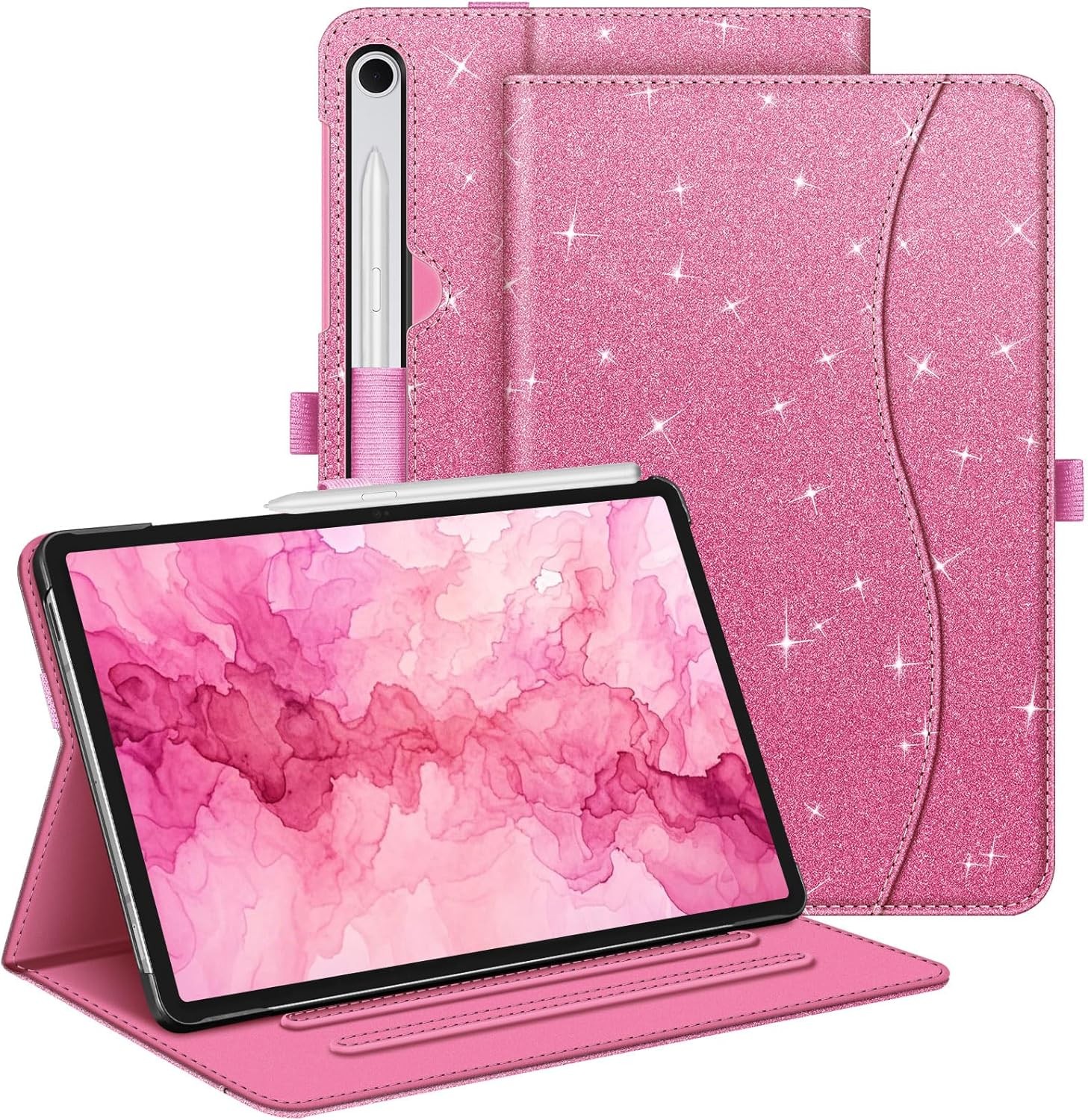 Case for Samsung Galaxy Tab S10 Lite / Tab S10 FE Multi-Angle Cover with Pocket