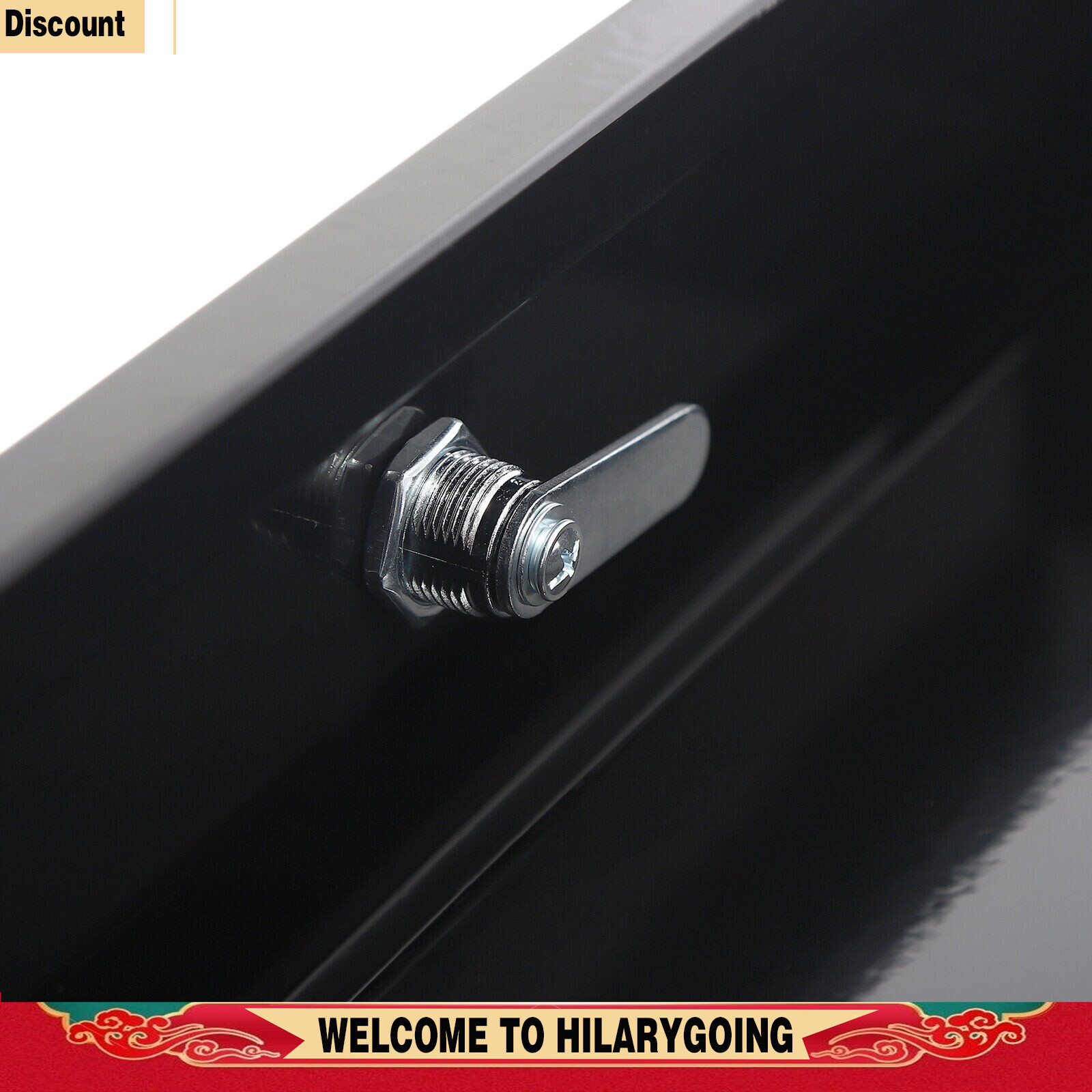 Slide Out Cabinet Drawer Pull Out Under Desk Drawer For Office With Lock Black