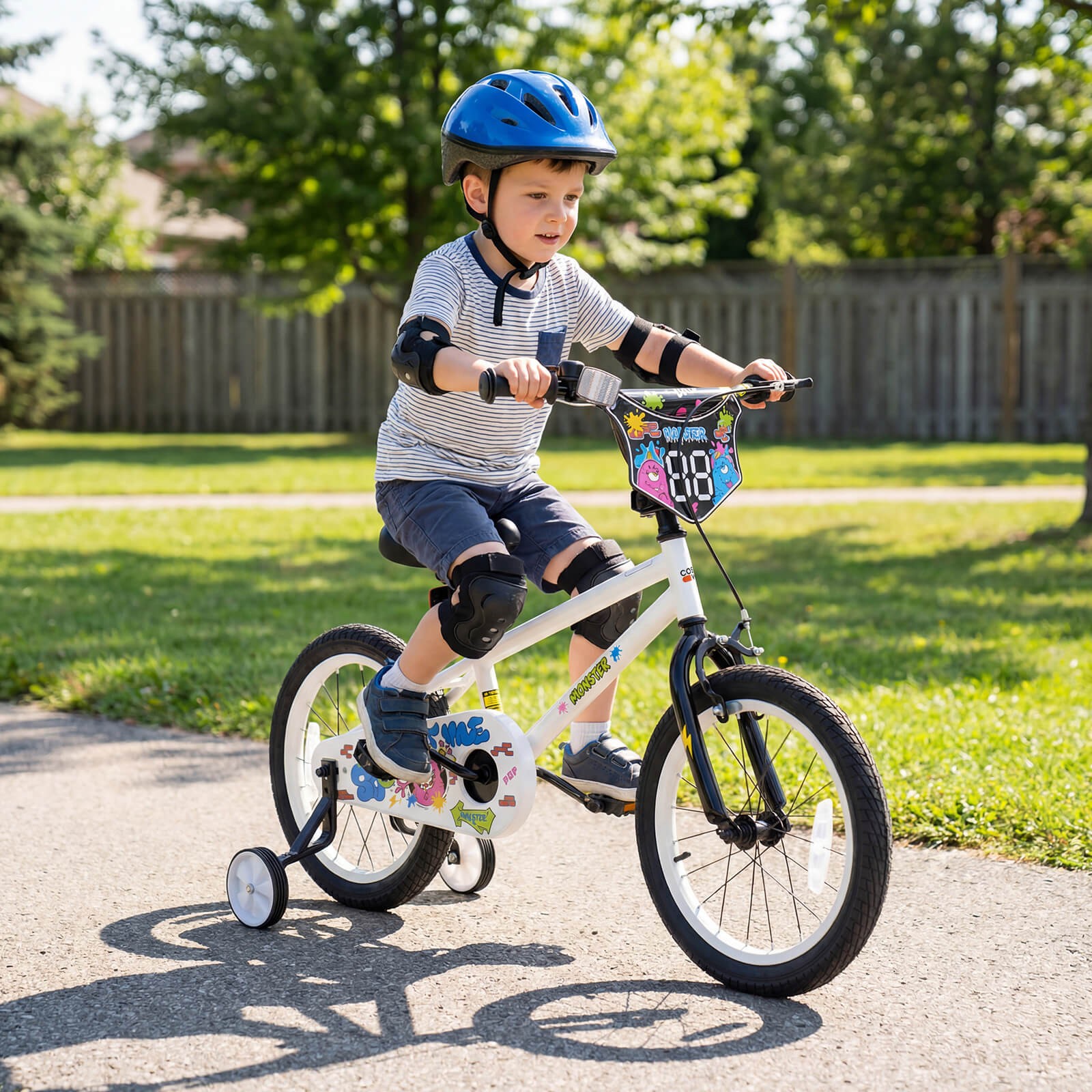 18 Inch Kids Bike for Ages 4-8 Years Old, Toddler Bicycle with Training Wheels