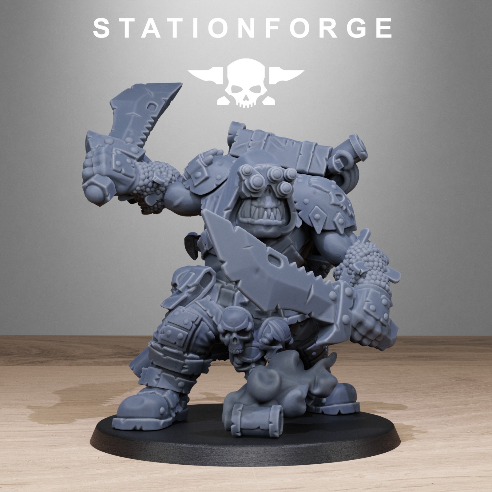 Orkaz Assassin Grimdark 3D Printed Miniatures Station Forge 16k