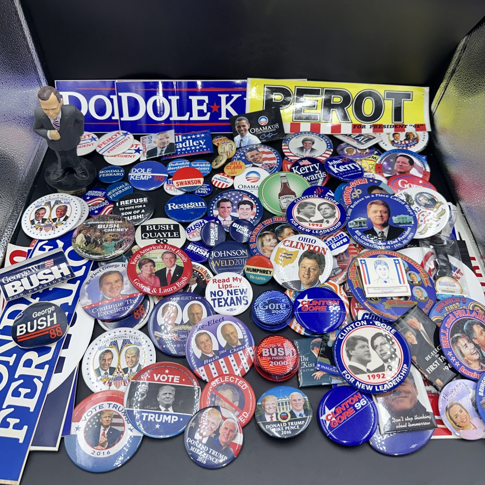 Political Collectibles Buttons Stickers Collection Lot 80’s To 10’s