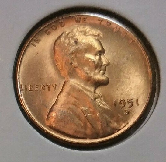 1951 Lincoln Wheat Cent  S - Uncirculated