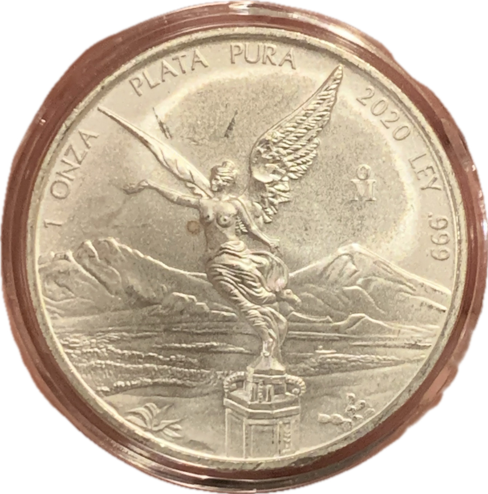 2020 Mexico Libertad 1 oz .999 Fine Silver Uncirculated Coin in capsule