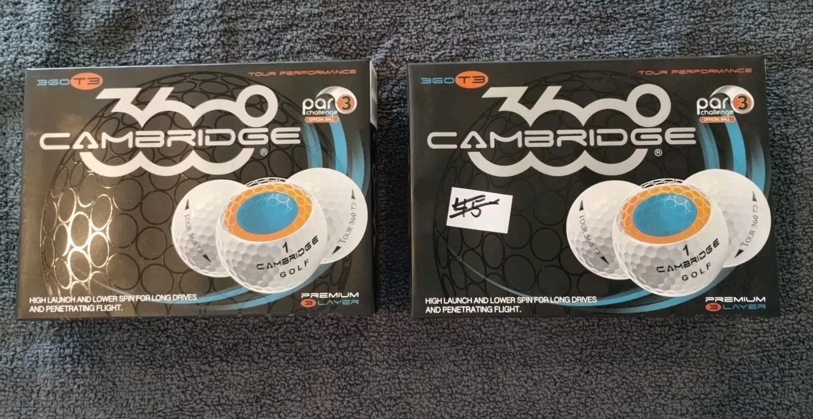 NEW Cambridge Tour 360 T3 Premium 3 Layer Golf Balls, Two Dozen (24) White