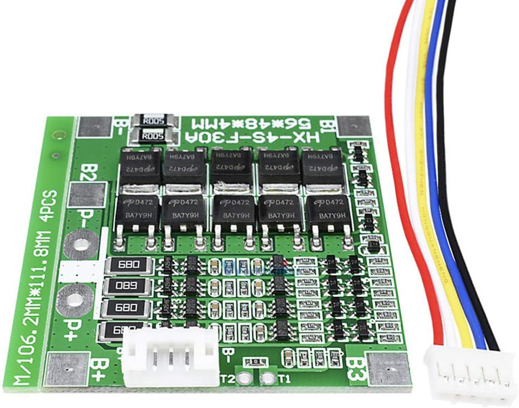 14.8V 4S 30A 18650 Li-Ion Lithium Battery BMS PCB Integrated Circuits