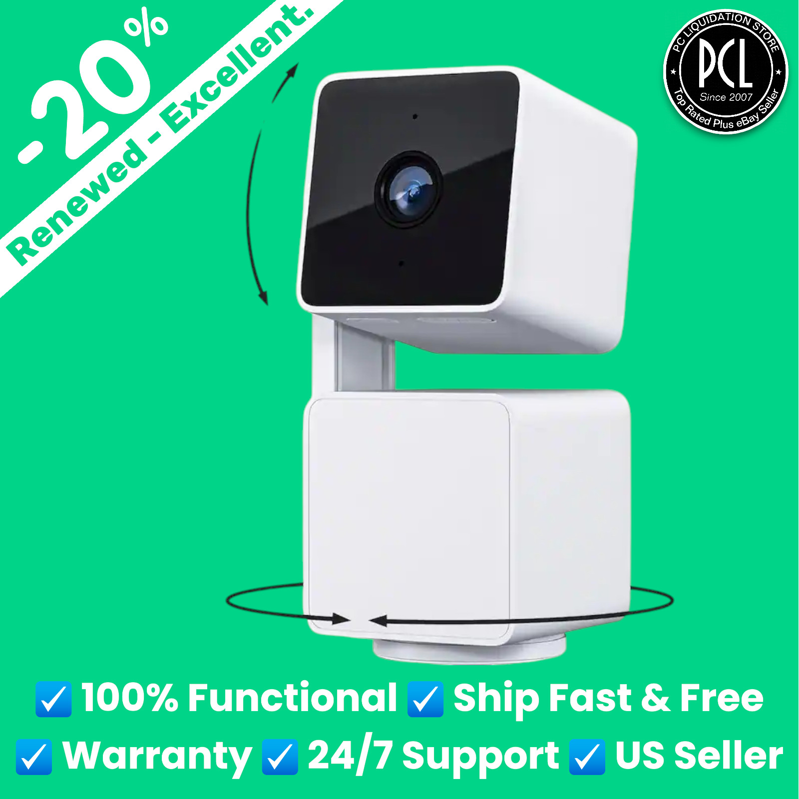 ✅ Wyze Cam Pan v3 - Spins 360°・Tilts 180°・Security Cam・Baby Monitor・Pet Cam ✅