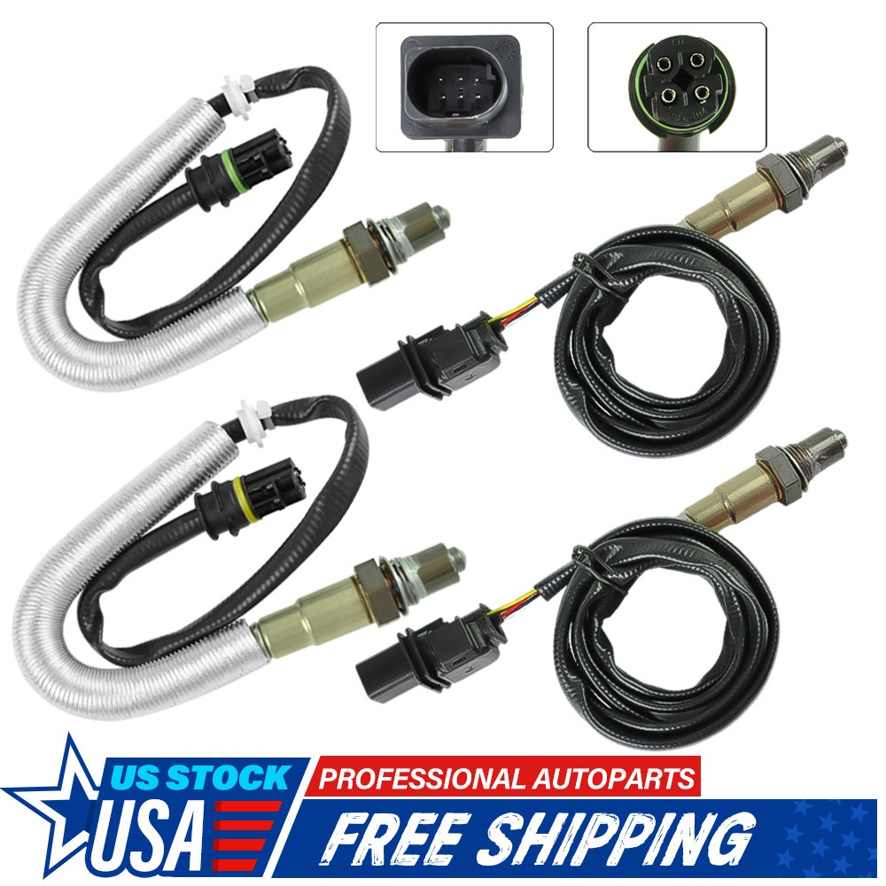 4PCS Upstream & Downstream Oxygen O2 Sensors For BMW 128i 328i 335i X3 Z4 3.0L