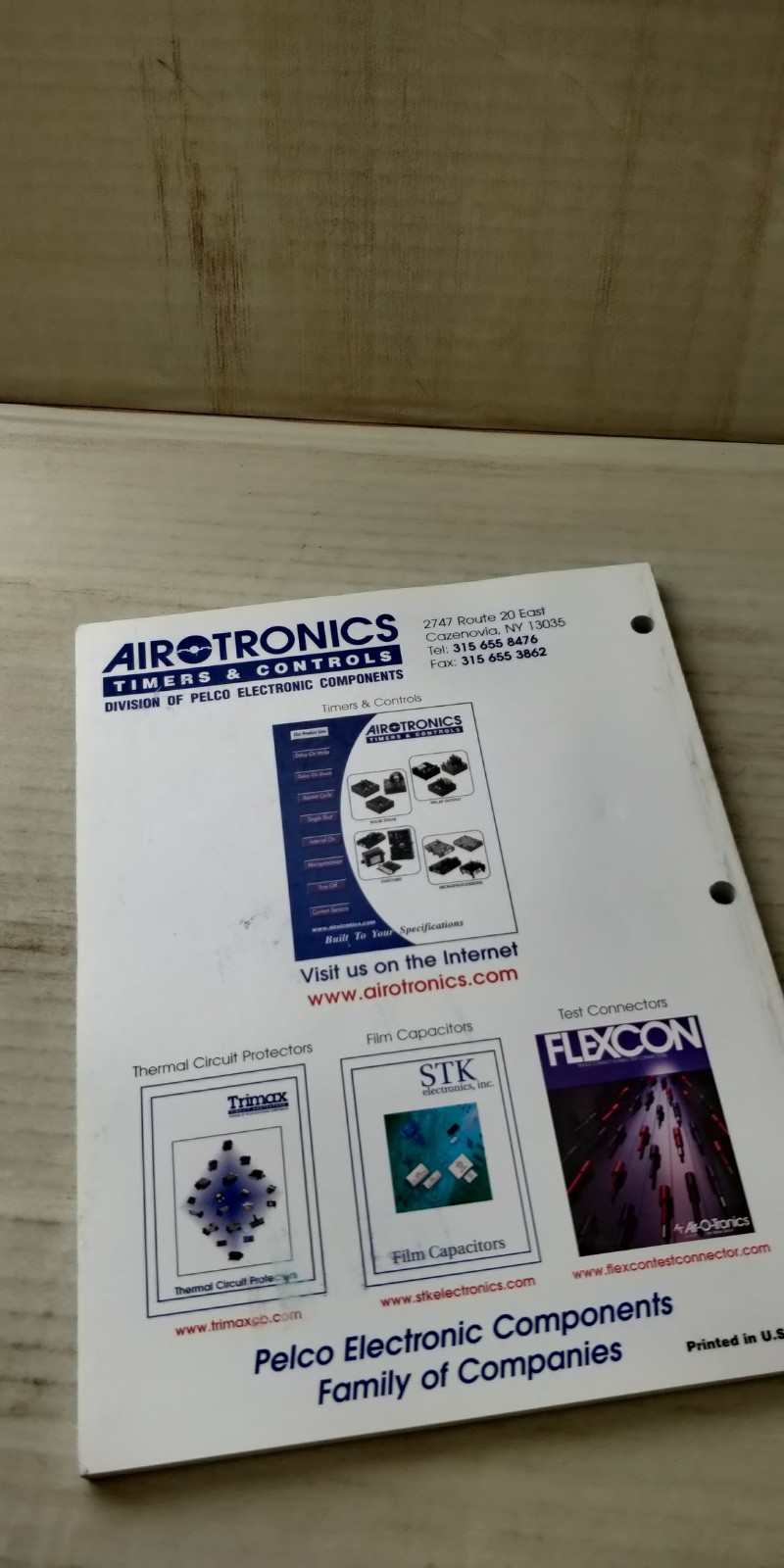 AIROTRONICS TIMERS CONTROLS catalog C5