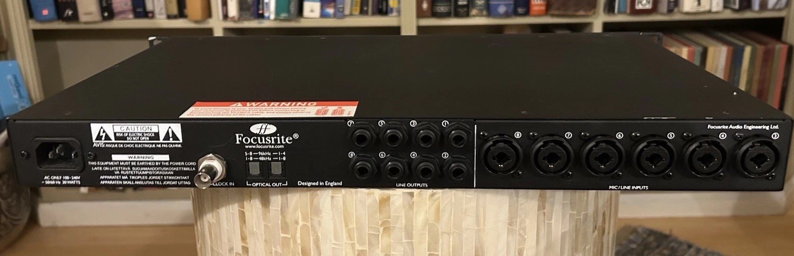 Focusrite OctoPre MKII Dynamic 8-Channel Microphone Preamp w/ Power Cord