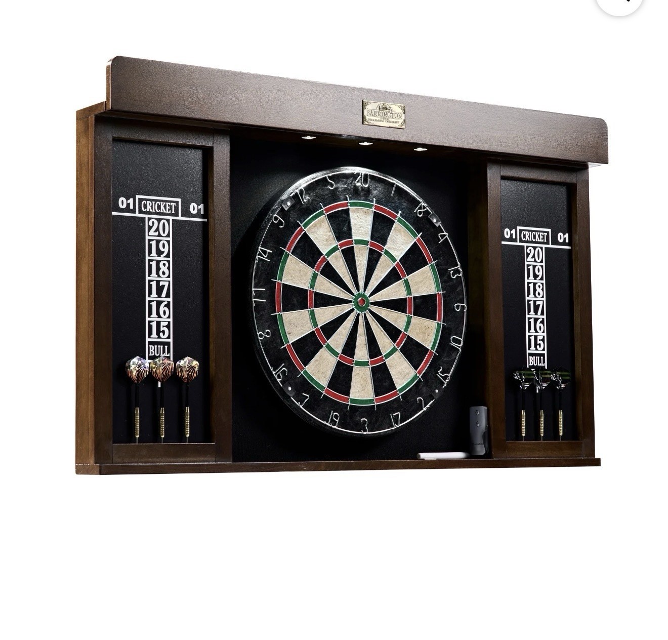 Barrington DRB100_138B Woodhaven Bristle Dartboard Cabinet Set Multicolor