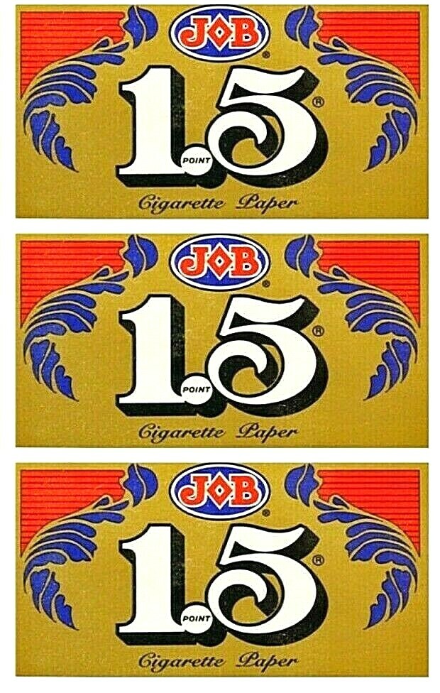 3x JOB Gold 1 1/2 1.5 Rolling Papers  *Great Prices* *USA SHIPPING INCLUDED*!