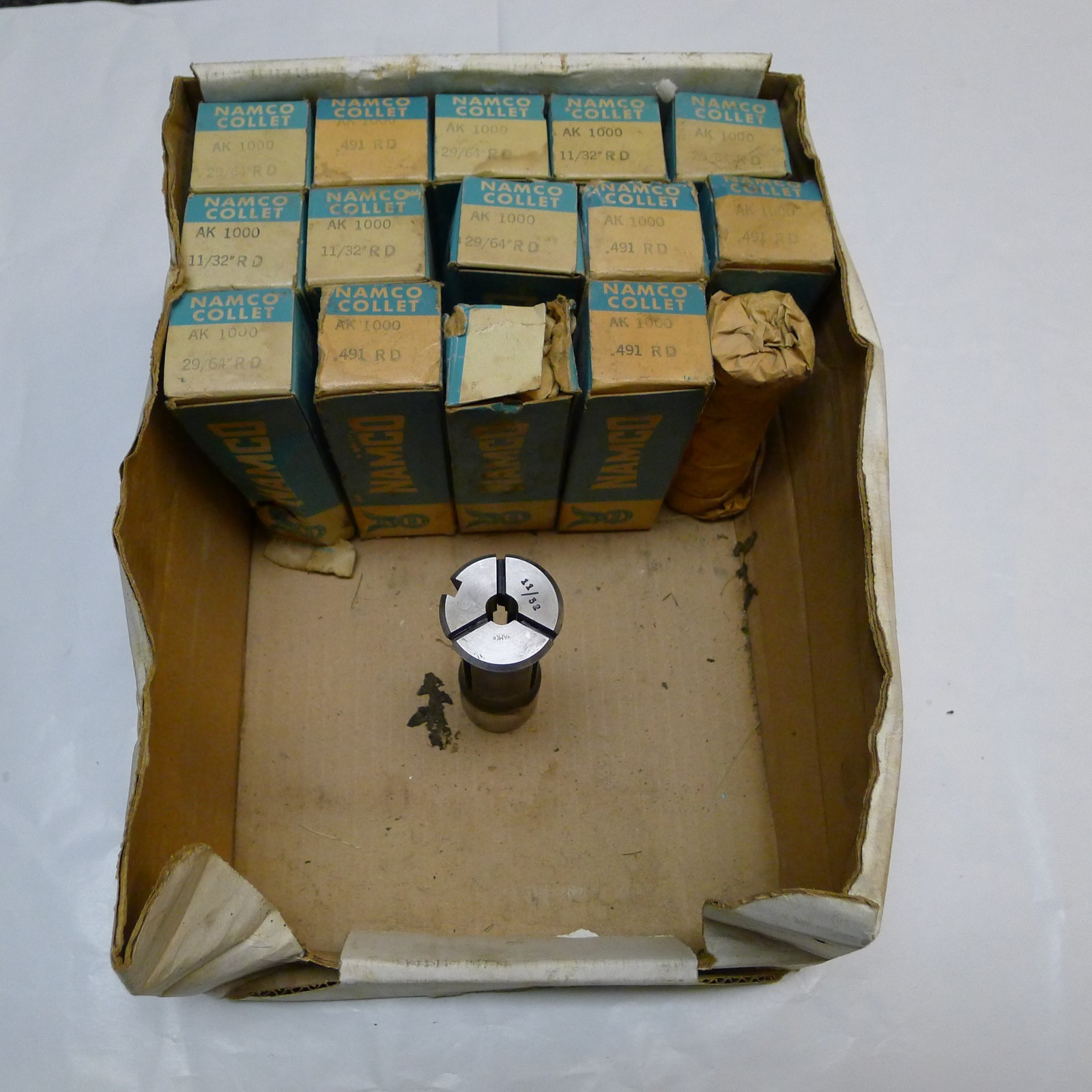 NEW NATIONAL ACME NAMCO AK1000 COLLETS - LOT OF 16 PIECES!!!!
