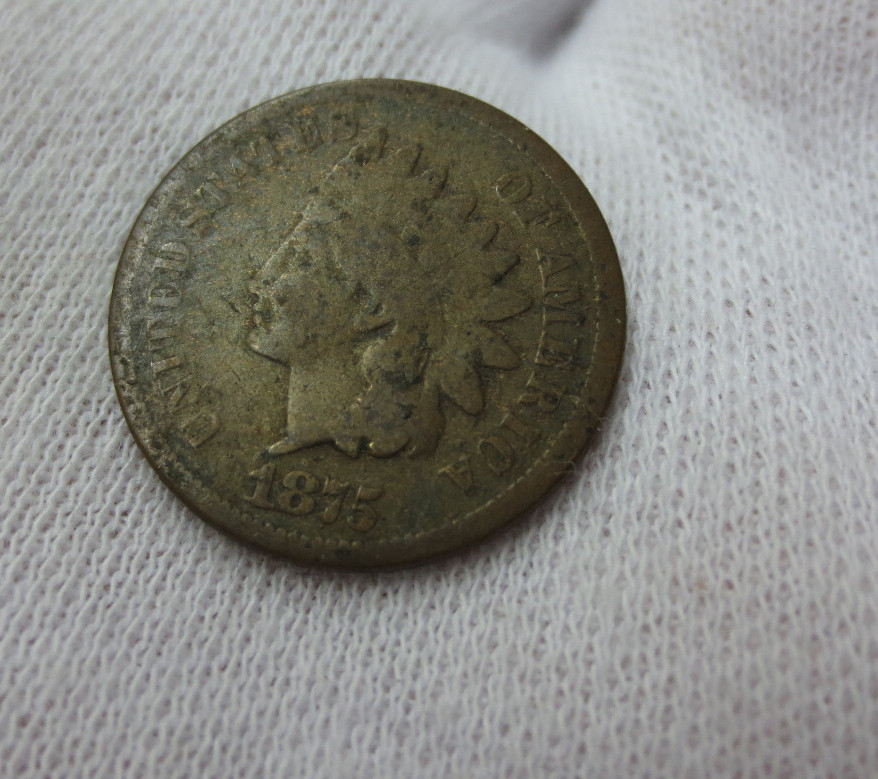 1875 Indian Head Cent CIRC