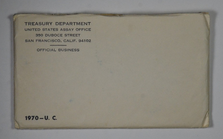 1970 US Mint Set Envelope - No Coins