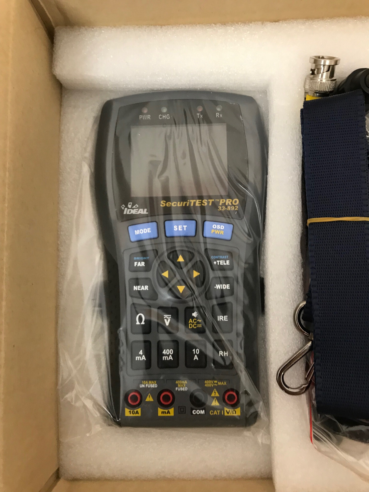 IDEAL NETWORKS 33-892 SECURITEST PRO MULTI-FUNCTION CCTV TEST SET NEW