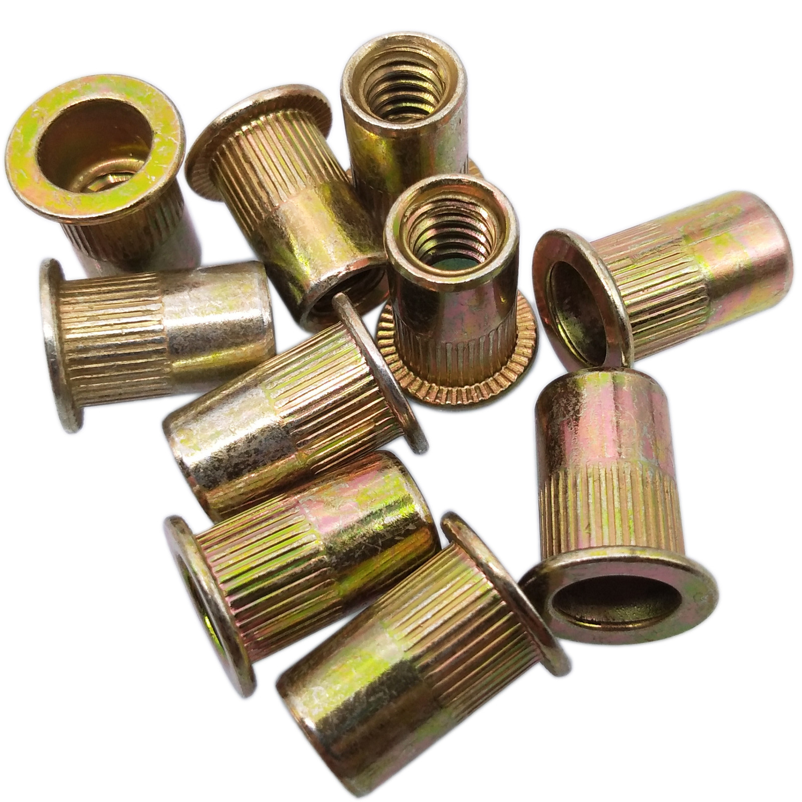 10pcs M12 x 1.75 x 22mm LFK Steel Rivet Nut Rivnut Insert Nutsert