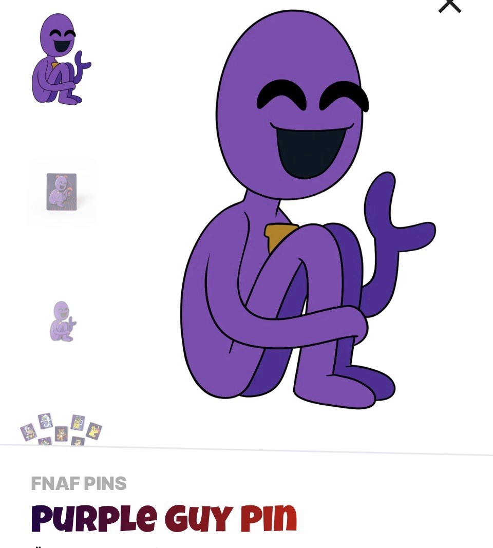 Youtooz * Pin Collection * FNAF * Purple Guy Pin *NEW* Sold Out