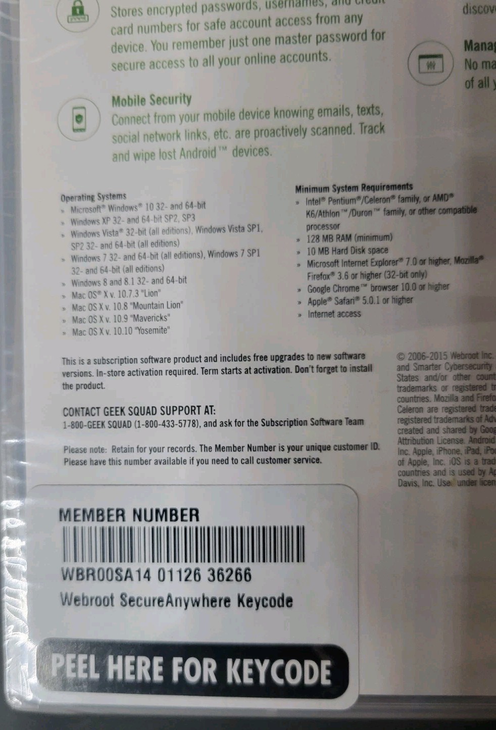 Webroot SecureAnywhere Internet Security - Full Version for Windows & Mac...