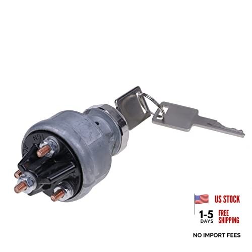 Ignition Switch with 2 Keys 6665606 for Bobcat Loaders 310 313 322 440 530