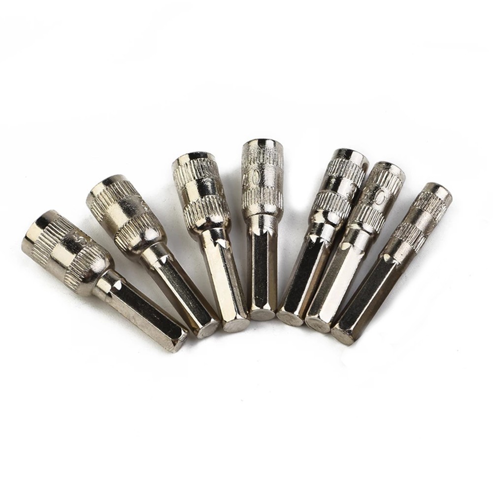 Hex Socket Hex Shank Driver 7Pcs/Set H4(3/25\") Hand Tools Hexagonal Shank