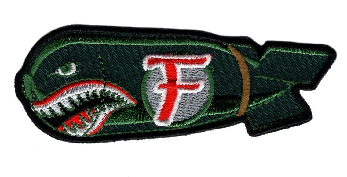 Dropping F Bomb WW 2 Style 3.5 X 1.25 IRON ON SEW ON Patch (FB1)