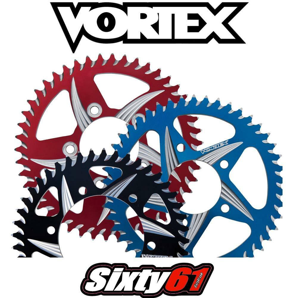 ZX10R Rear Sprocket 2004-2024 Vortex 520 34-54T Kawasaki Aluminum Red Black Blue