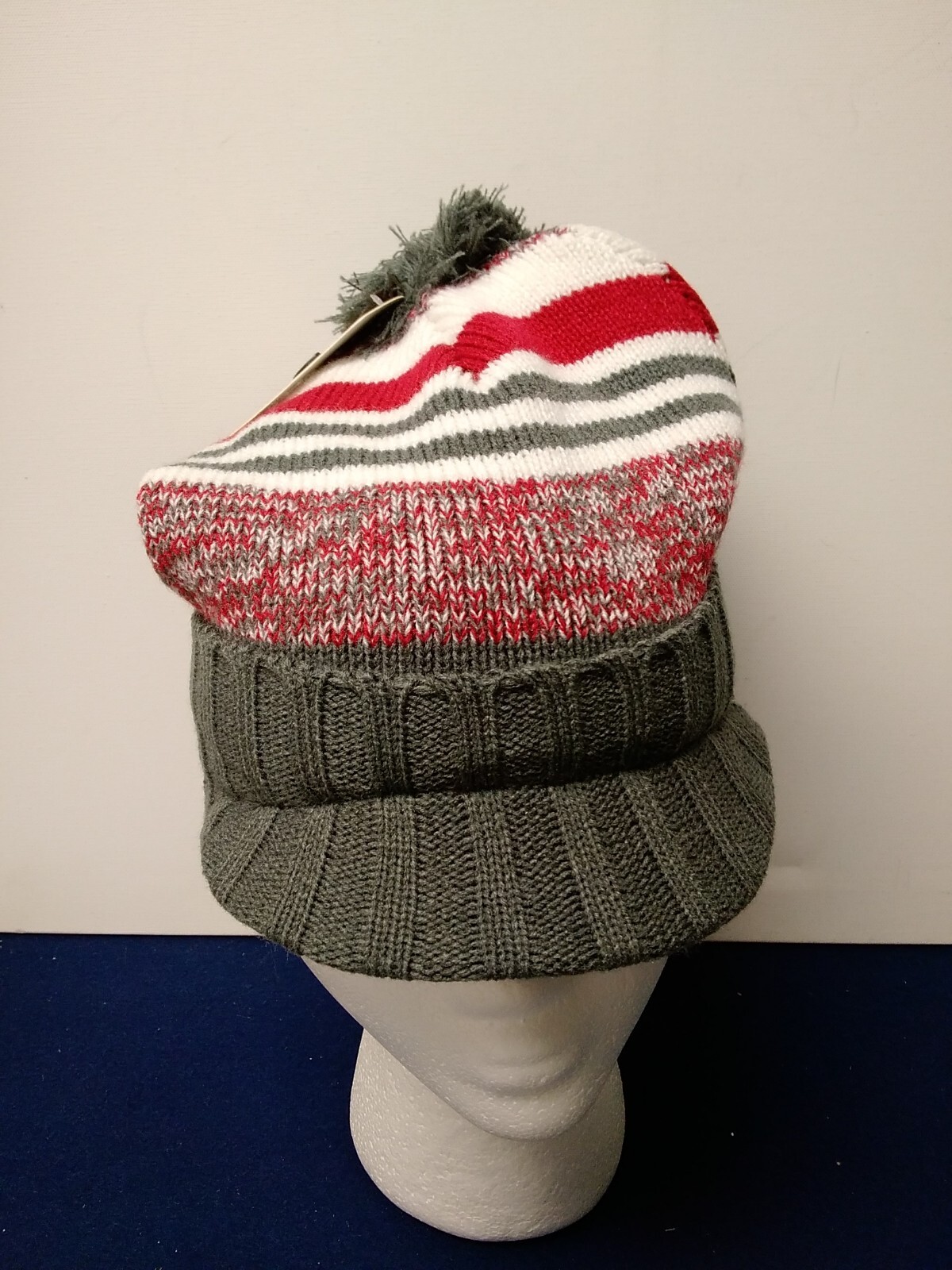 Seirus Junior Jersey Hat Red/Gray Stripe 3174