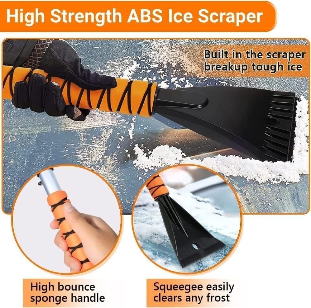 27 Inch, Ice Scrapers for Car Windshield, Detachable Snow Removal Tool with E...