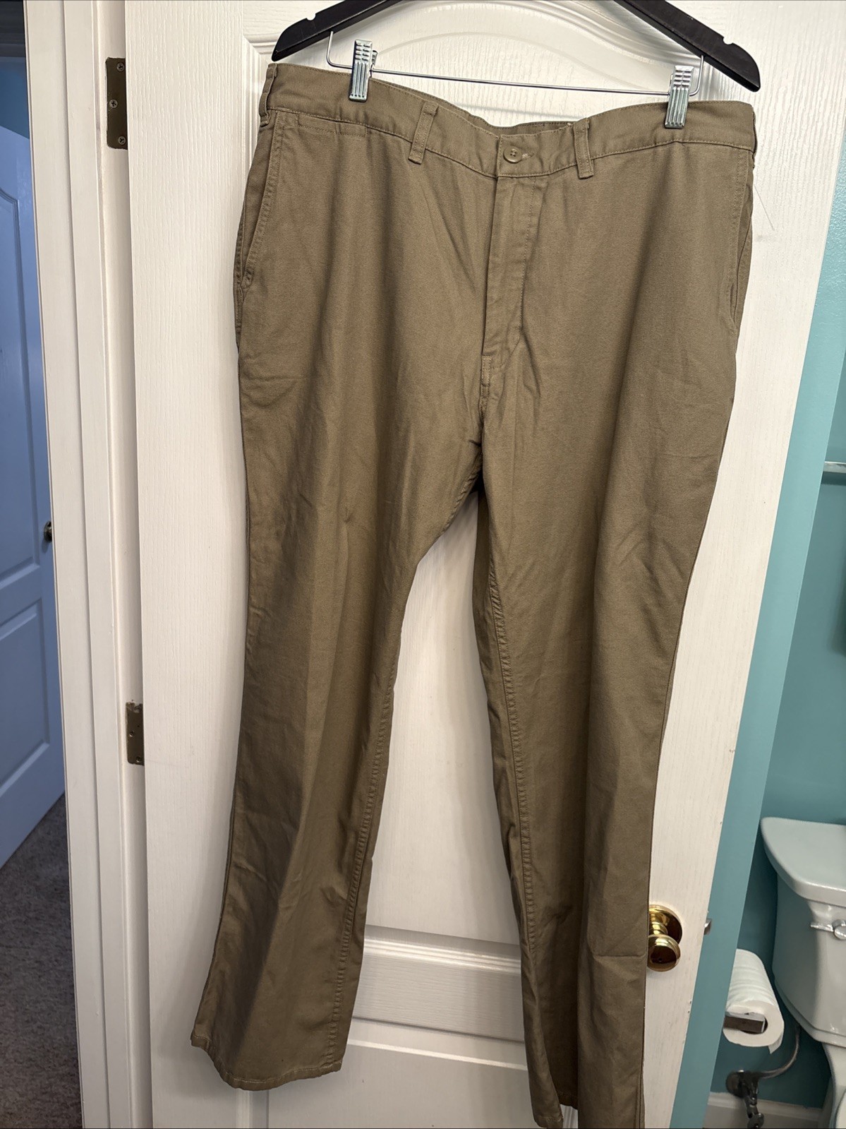Patagonia Mens Organic Cotton Canvas Chino Pants Khaki Tan Straight Leg Size 38