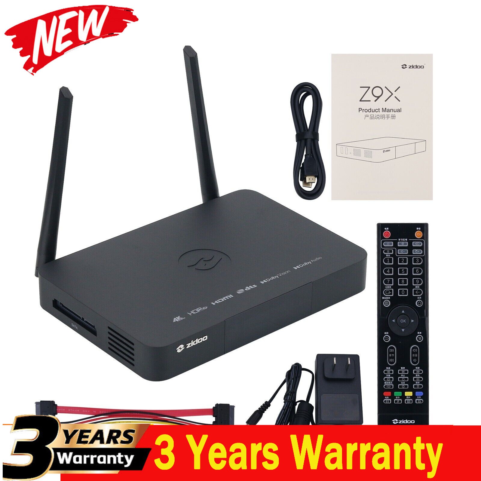 Zidoo Z9X PRO 4G+32G 8K TV Box HDR 8K Media Player Supports 2.4G + 5G Wifi #TOP