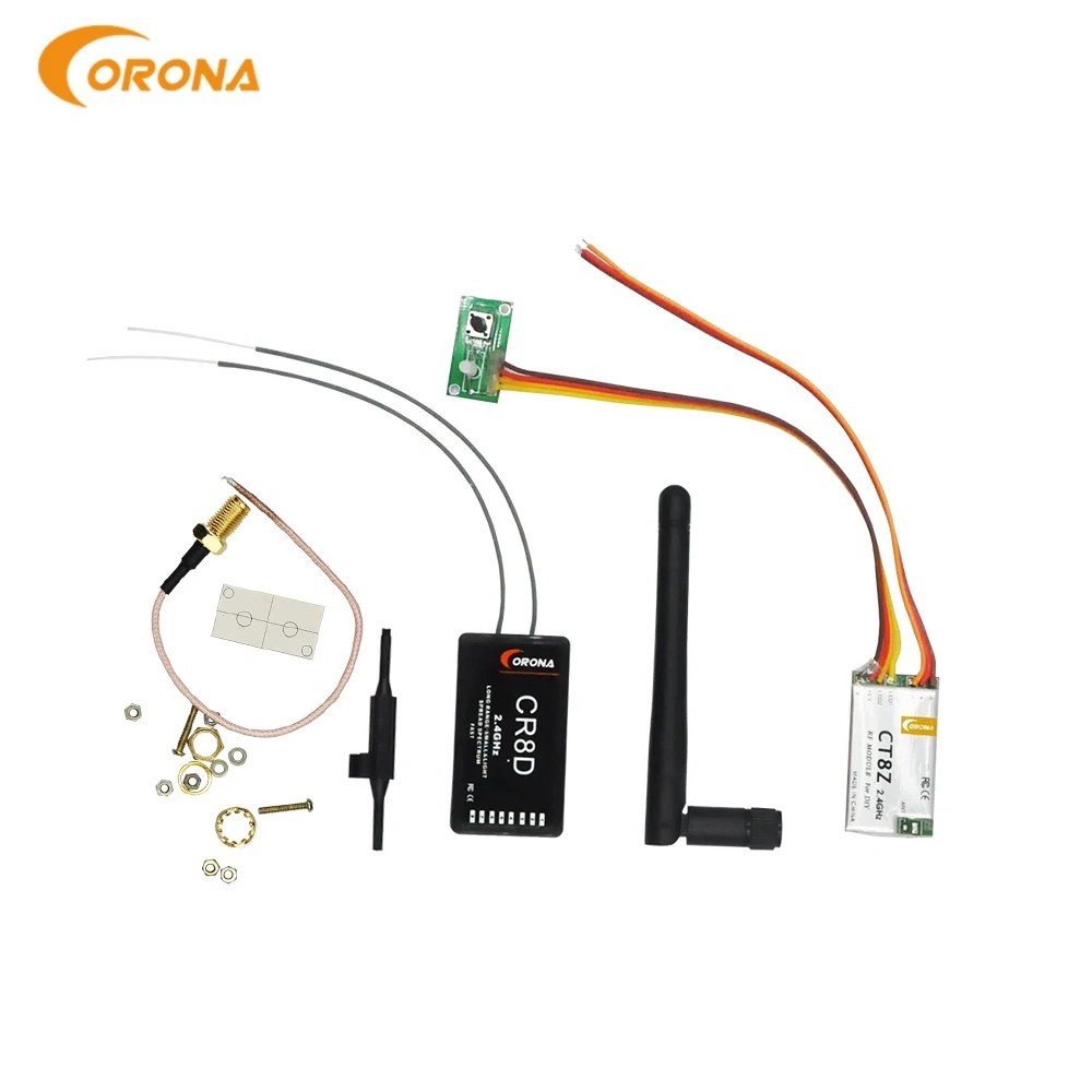 New Corona CT8Z with CR8D Rx Receiver Transmitter 8CH for RC Model Toy Parts DIY