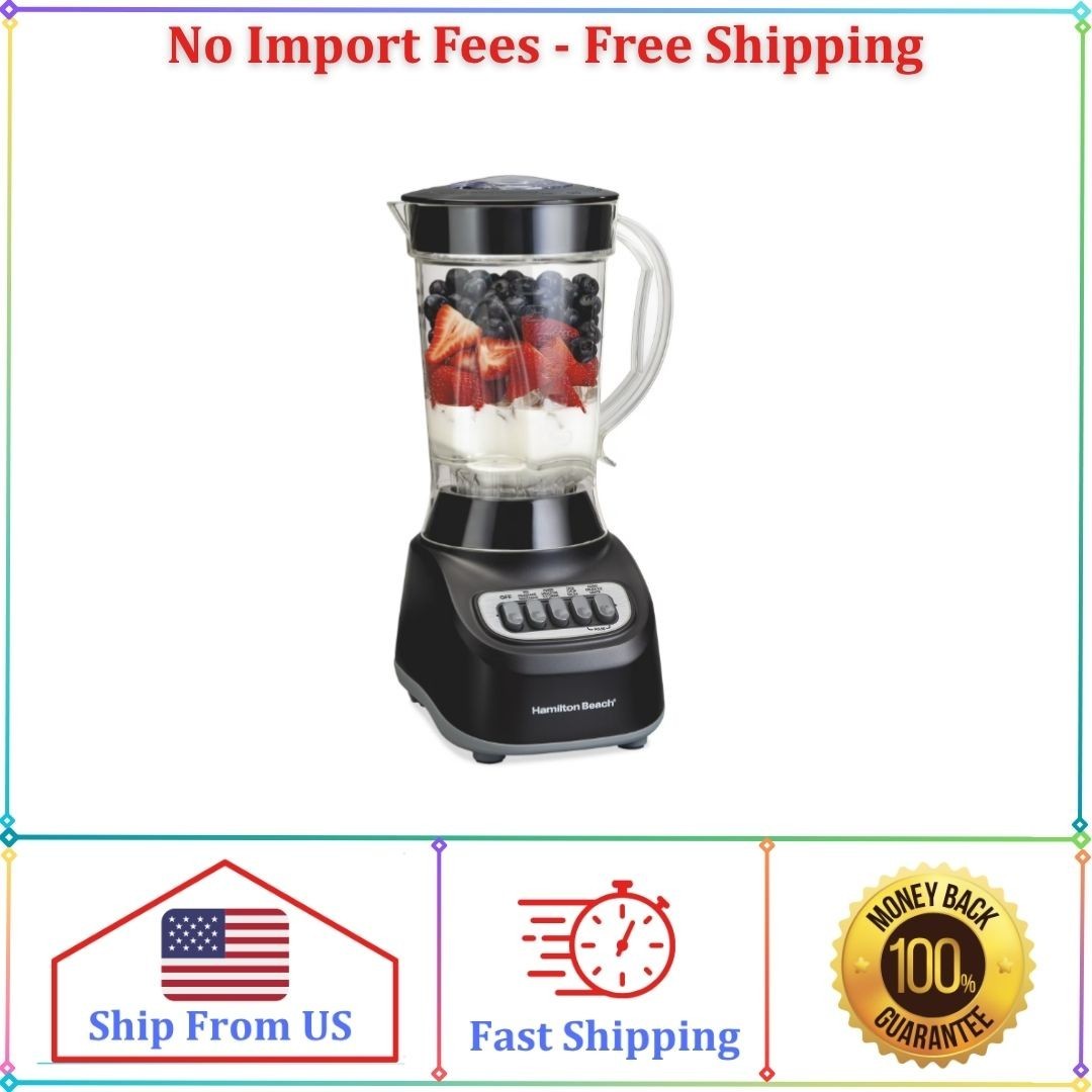 Hamilton Beach Smoothie Blender for Kitchen, 48 oz Jar for Smoothies and Shakes