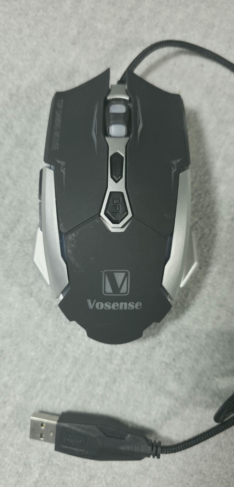 Vosense LED Gaming Mouse Model CL-15  7 Button- 4 Stage Adjustable DPI USB Plug