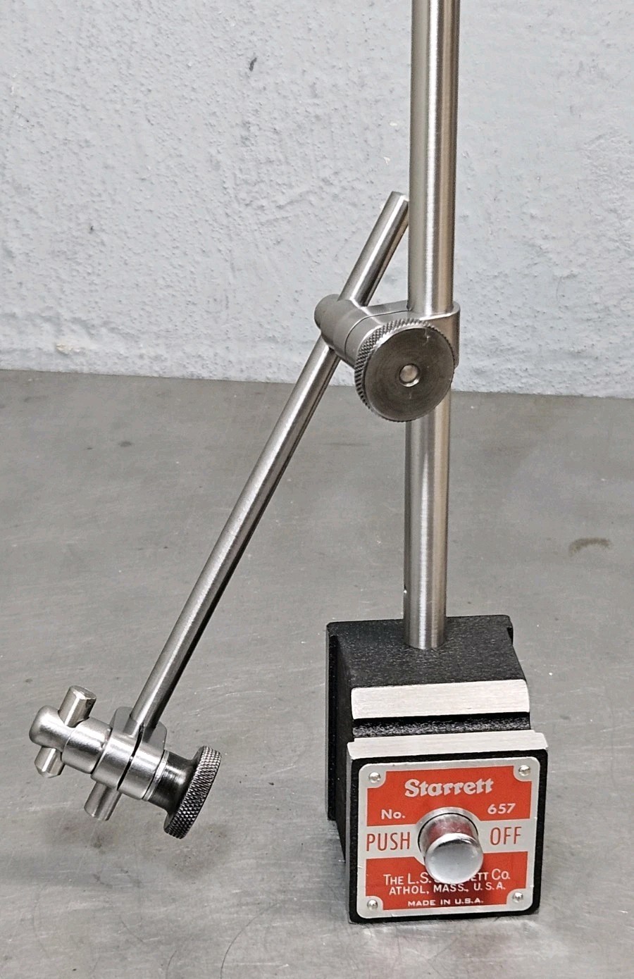 Starrett No. 657AA magnetic base - Made in the U.S.A. - 657