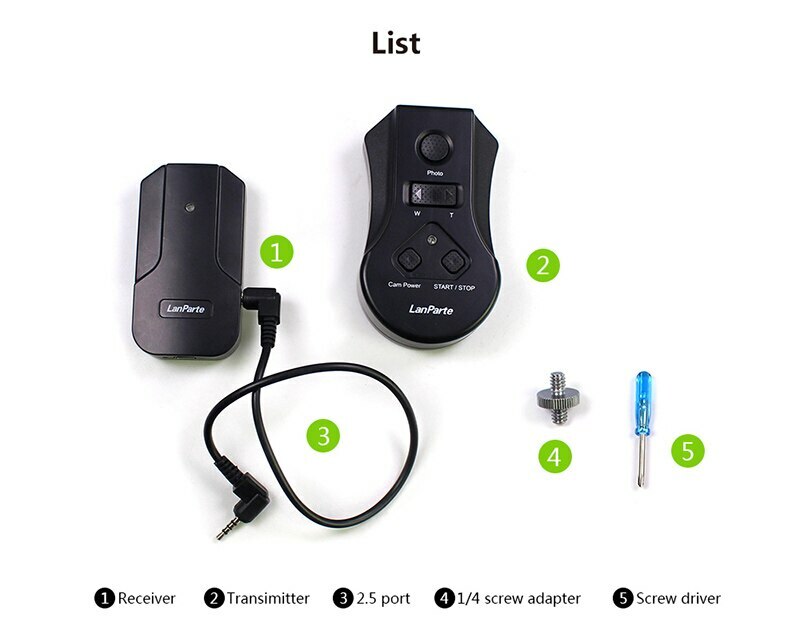 Lanparte Wireless Remote Control Controller for Panasonic GH5s GH5 GH4 Camera