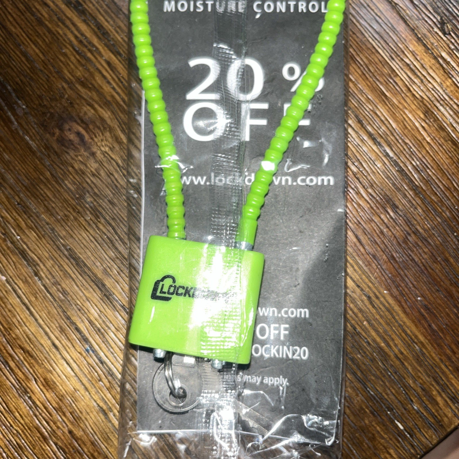 Lockdown 11" Cable Lock Re-Enforced Non-marring Sheathing 2-keys Lime Green