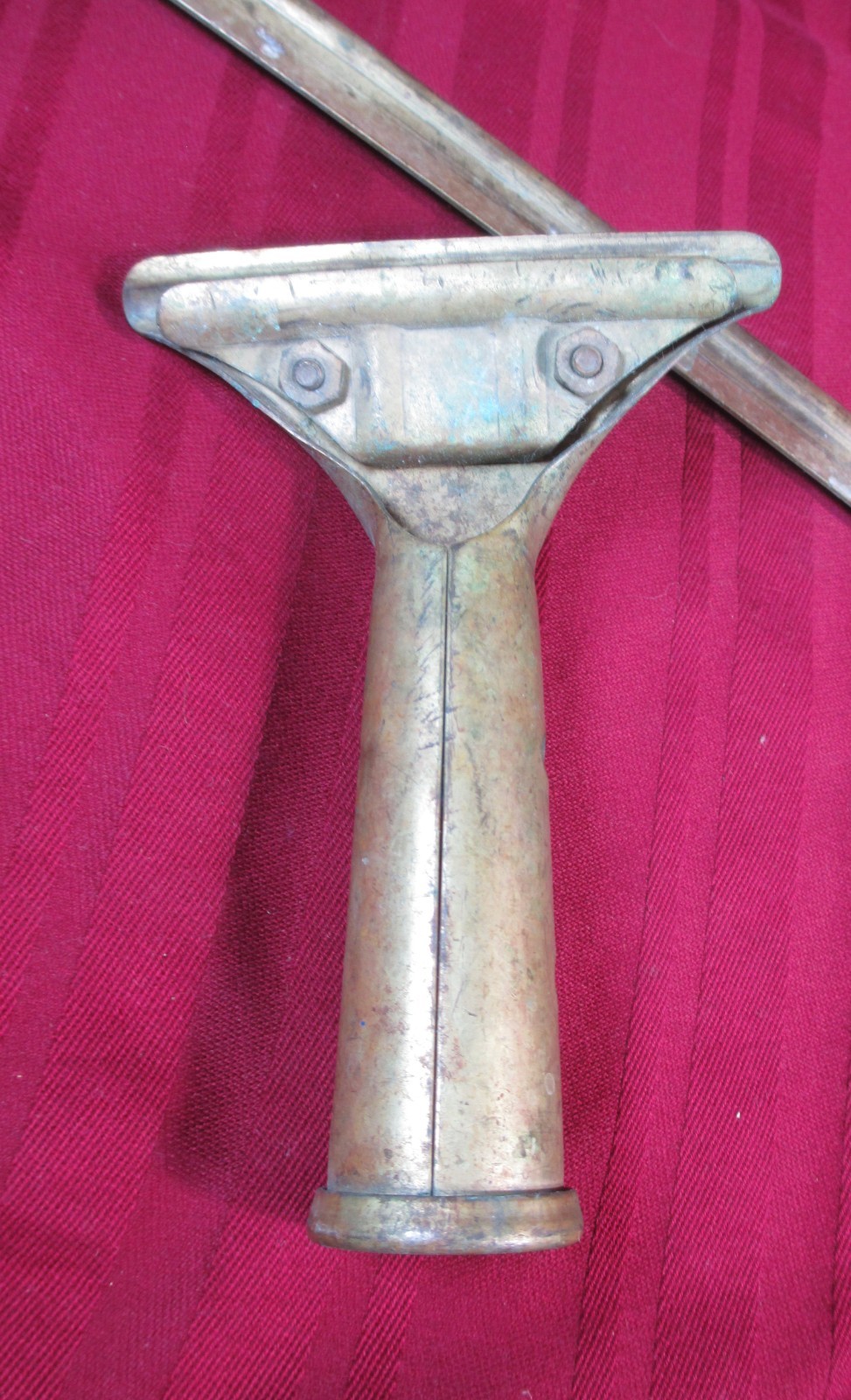 Vintage BRASS ETTORE Master Window Squeegee 15 1/2" Steccone CHANNEL