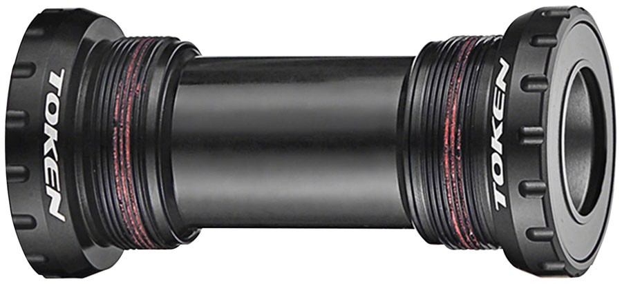 Token TK878 HT II 24mm Carbon Steel Bearing Threaded BSA Bottom Bracket