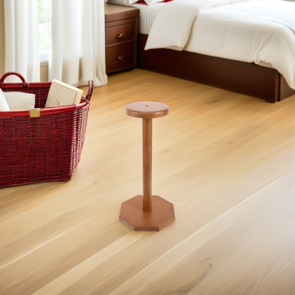 Cowboy Hat Stand: Tabletop Hat Display Rack Solid Wood Cap Display Holder - 13