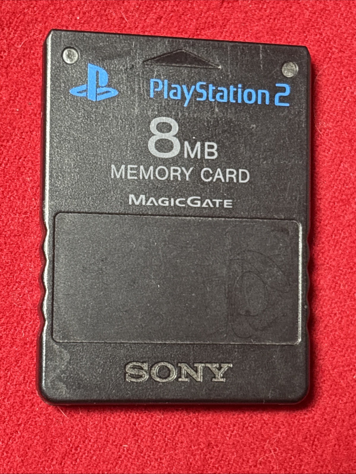 Genuine OEM Sony Playstation 2 PS2 8MB Memory Card Black Clean Tested & Works