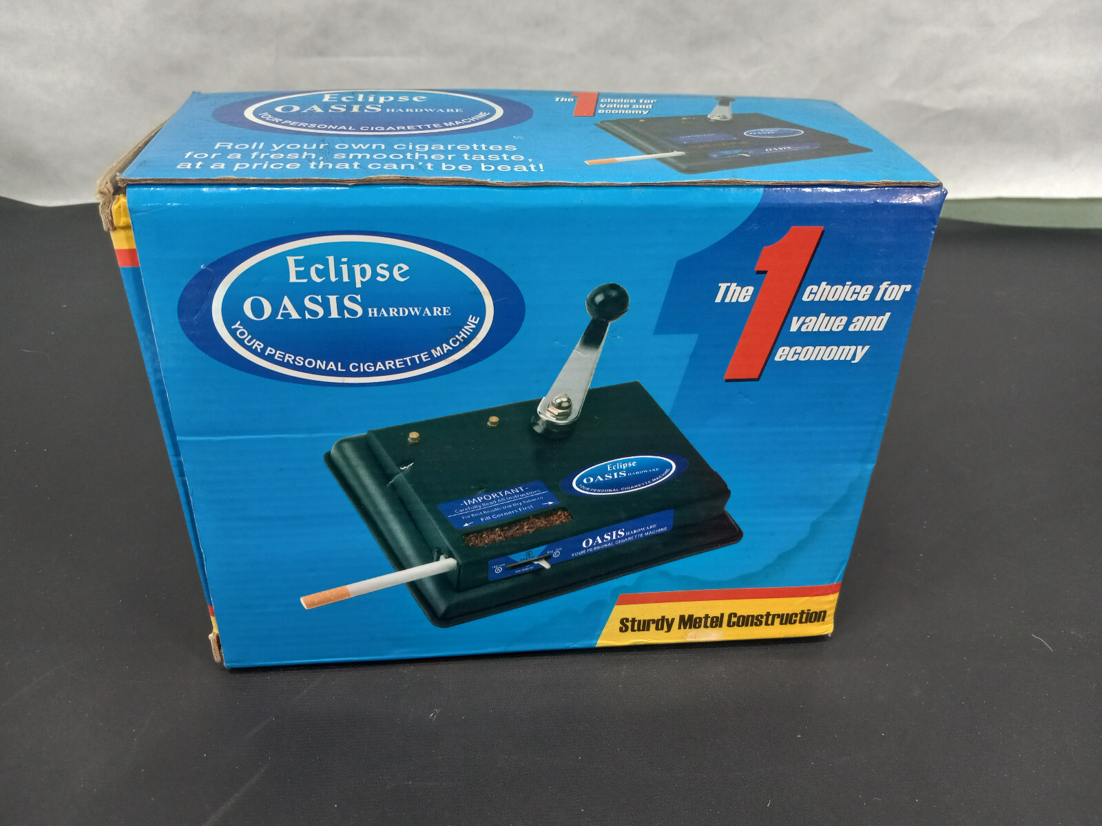 Eclipse Oasis Hardware Cigarette Tobacco Injector Roller Machine New Open Box