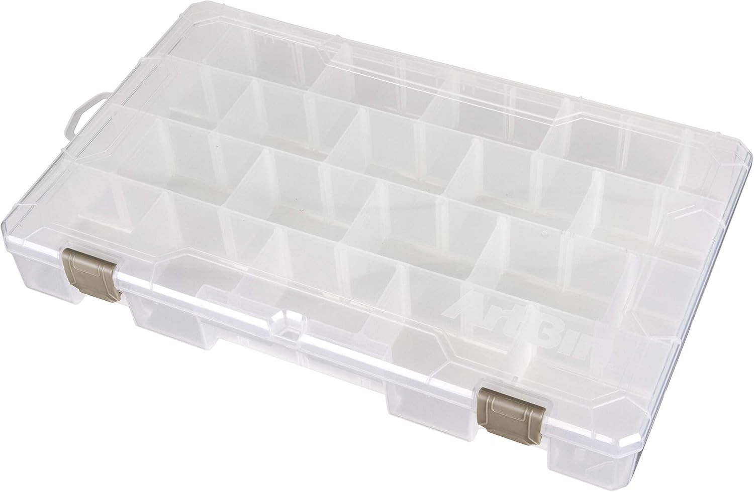 Large Solutions Box Clear Art & Craft Organizer with Dividers - Plastic Stora...