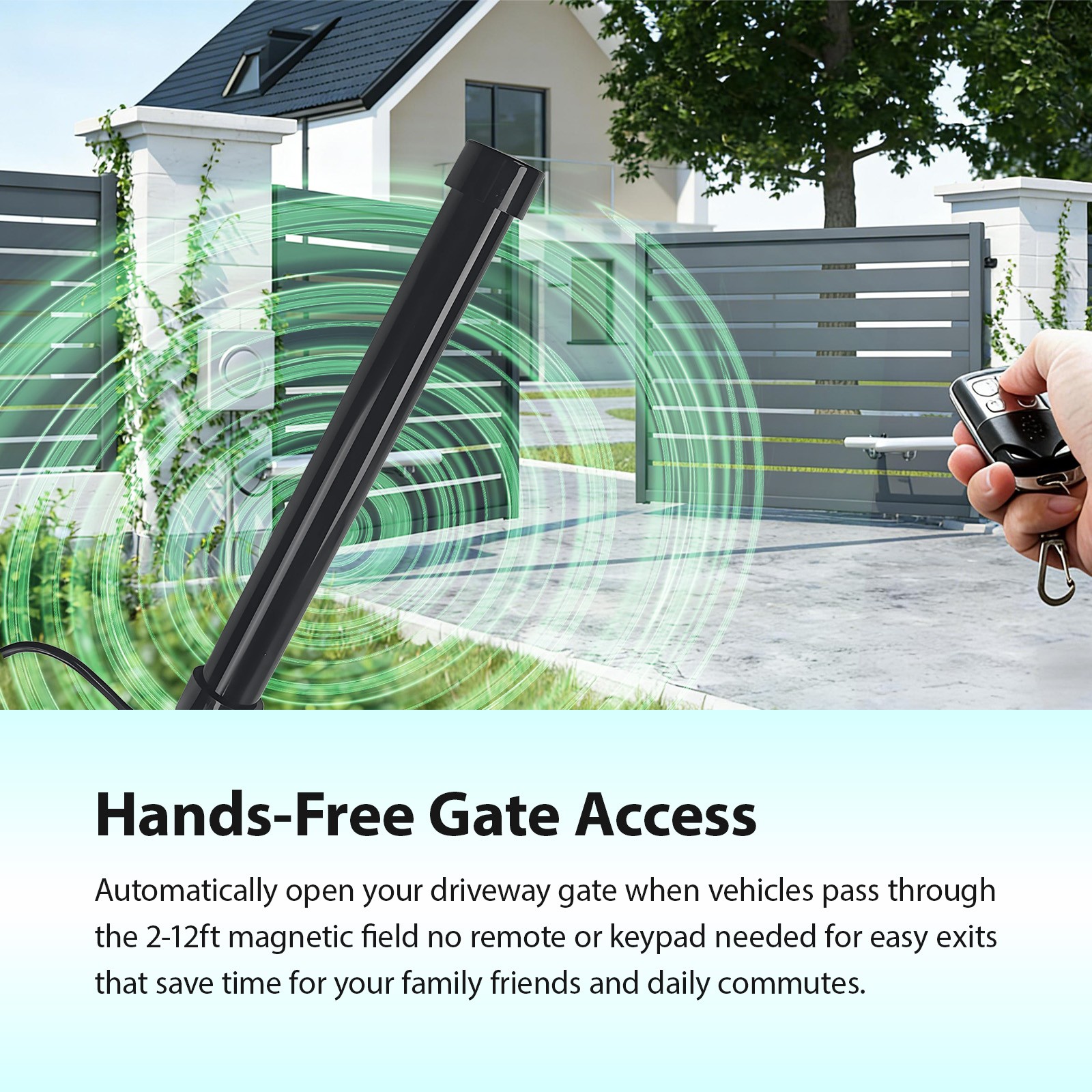 Vehicle Exit Sensor For Ghost Controls Automatic Driveway Gate Opening Systems