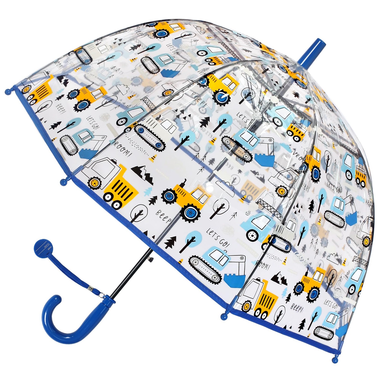 Kids Umbrella Clear Bubble Umbrellas for Rain,Safety Dome Windproof Umbrella ...
