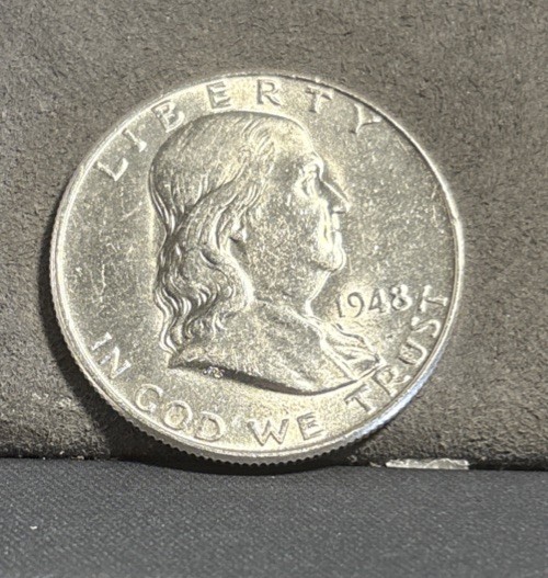 1948 (P) Franklin Half Dollar - Brilliant Uncirculated 90% Silver .900 .9
